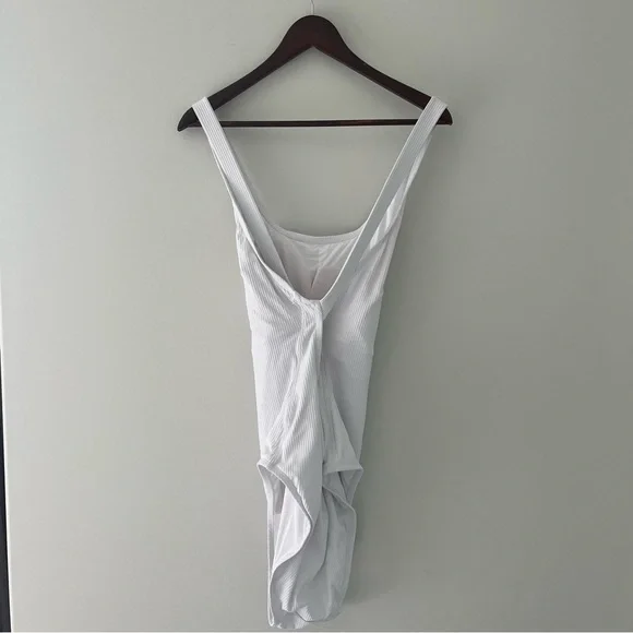 Andie Tulum Rib One-Piece Swimsuit - White Scoop Racerback Size XXXL - Picture 6 of 10